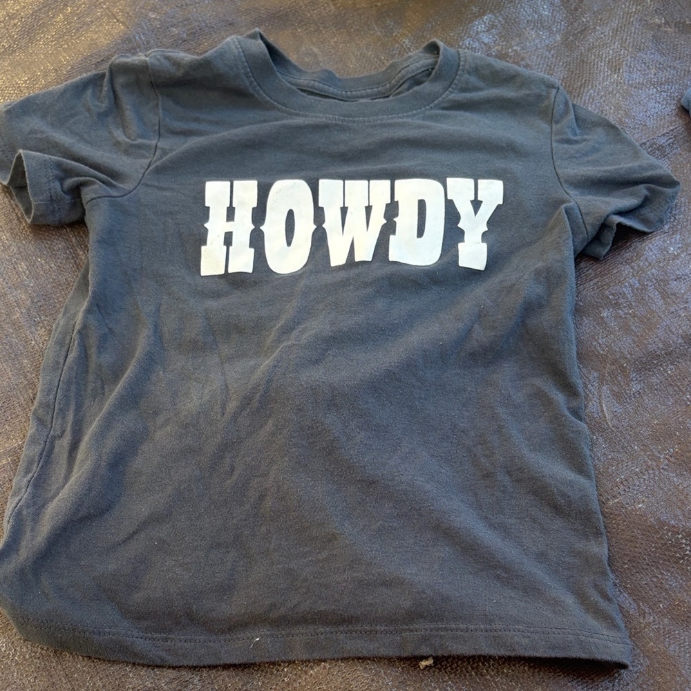 Cat & Jack Charcoal HOWDY T-Shirt